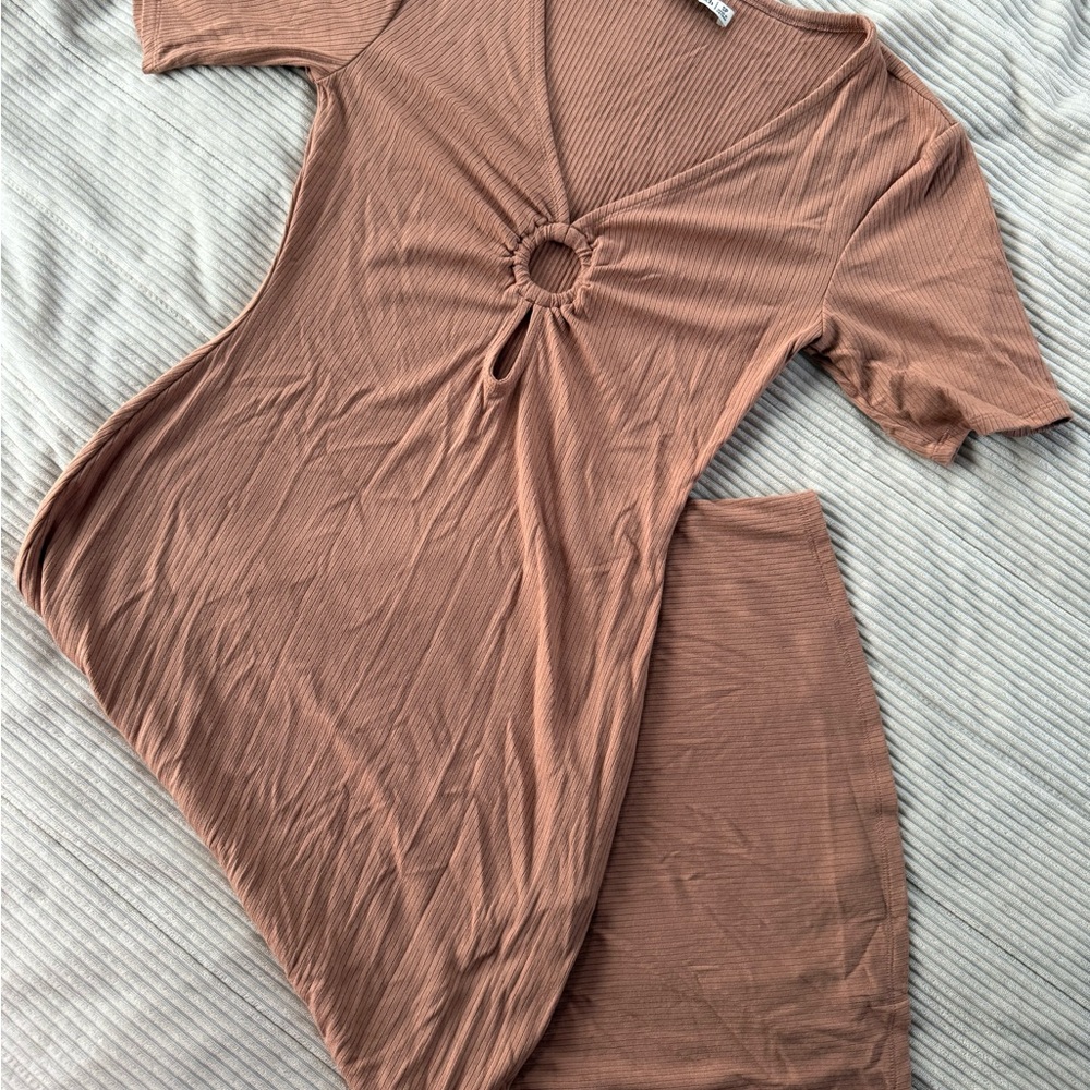 Abercrombie & Fitch Copper Ribbed Top